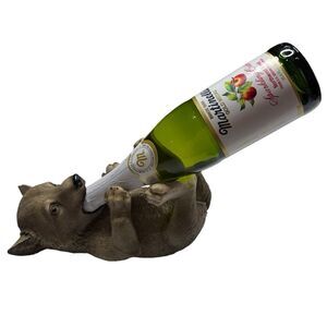 Wolf Pup Wine Bottle Holder Resin 2012 DWK